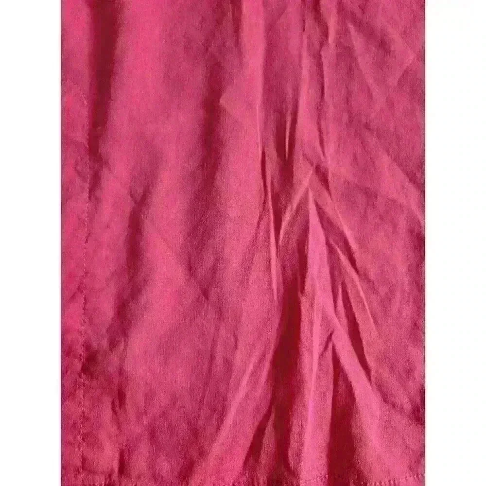 Eileen Fisher Coral Linen Blend Pocket Tunic Top Shirt M Pockets Resort - Picture 3 of 5